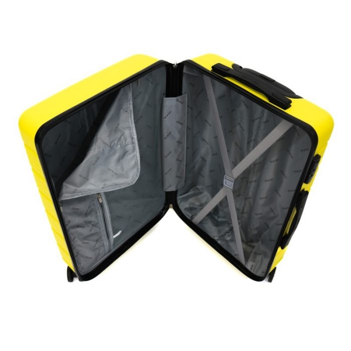 Troler mediu Altima 65 cm, Lamonza, ABS, Galben [3]
