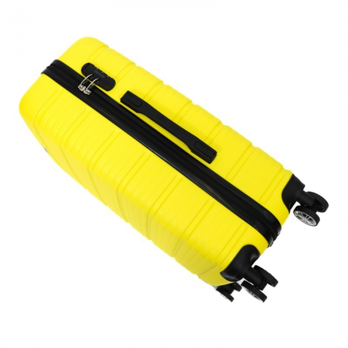 Troler mediu Altima 65 cm, Lamonza, ABS, Galben [6]