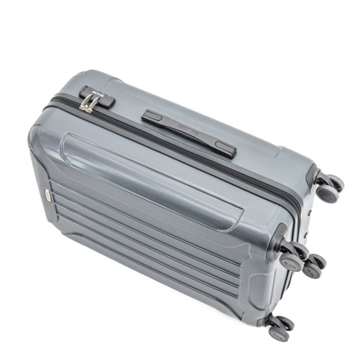 Troler mediu CAPRI  68 cm, ABS super usor, Gri inchis [7]
