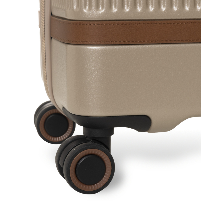 Troler mediu din policarbonat usor si piele naturala, The Chesterfield Brand, Zuna, Bej Champagne [7]