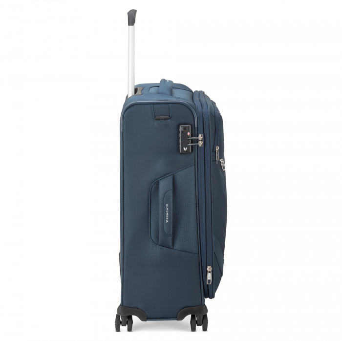 Troler mediu Joy 63 cm, Roncato, poliester, extensibil 30% , Albastru [2]