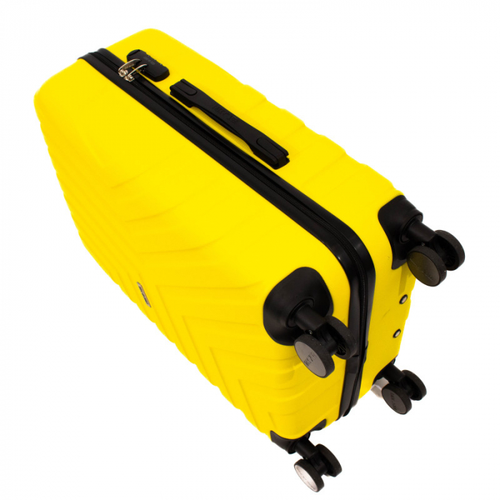 Troler mediu Malibu 65 cm, Lamonza, ABS, Galben [7]
