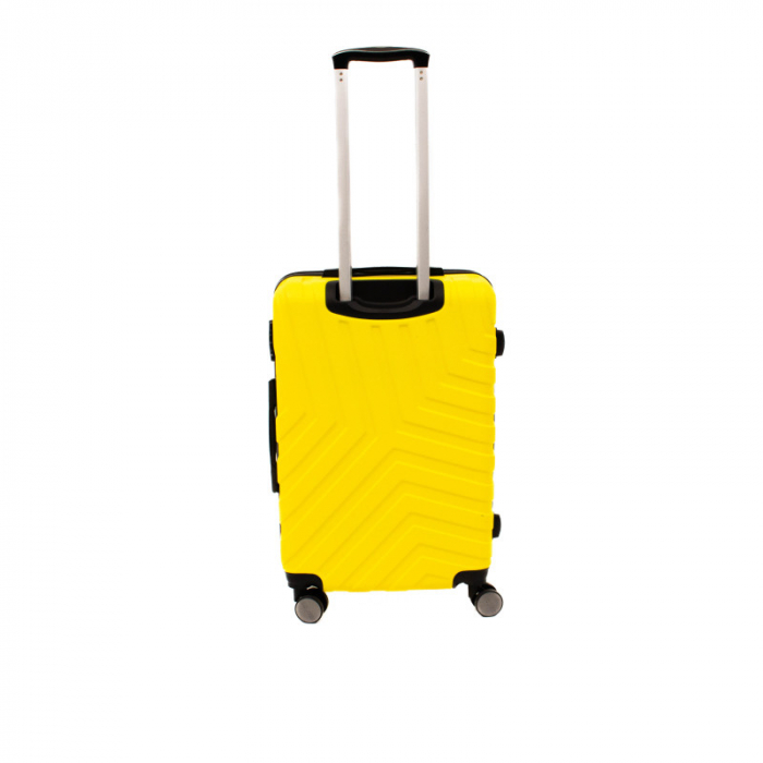 Troler mediu Malibu 65 cm, Lamonza, ABS, Galben [4]