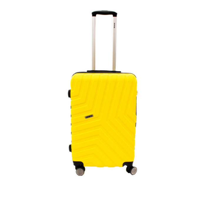 Troler mediu Malibu 65 cm, Lamonza, ABS, Galben [3]