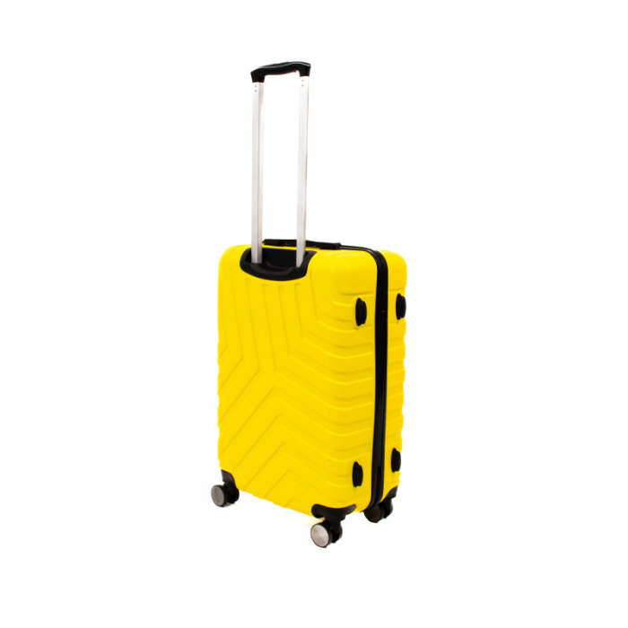 Troler mediu Malibu 65 cm, Lamonza, ABS, Galben [2]