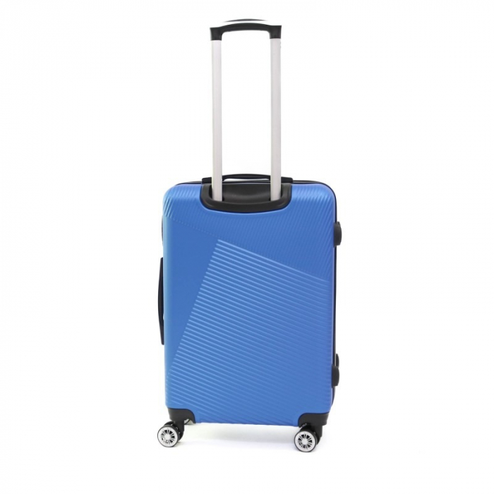 Troler mediu Melody 64 cm, Lamonza, ABS, Albastru [4]
