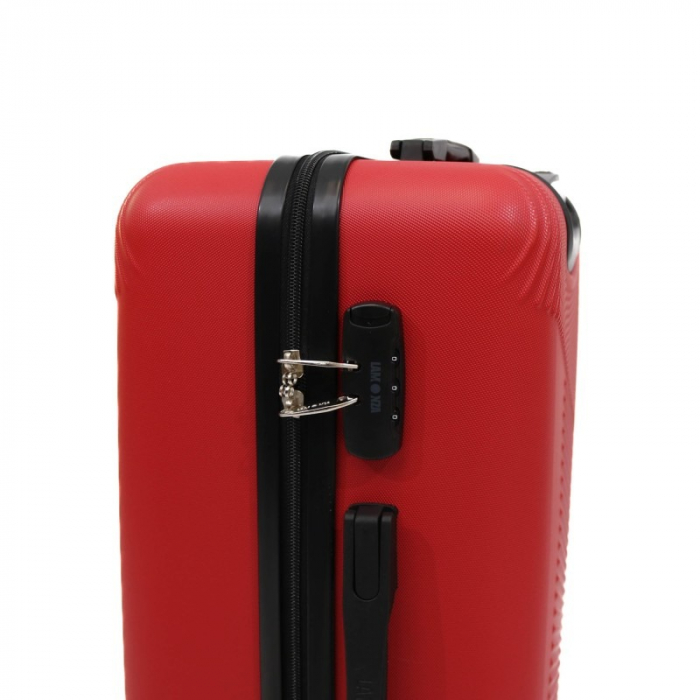 Troler mediu Melody 64 cm, Lamonza, ABS, Rosu [5]