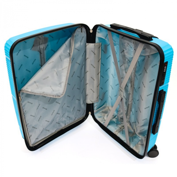 Troler mediu Reno 63 cm, Lamonza, material PP, Turcoaz [3]