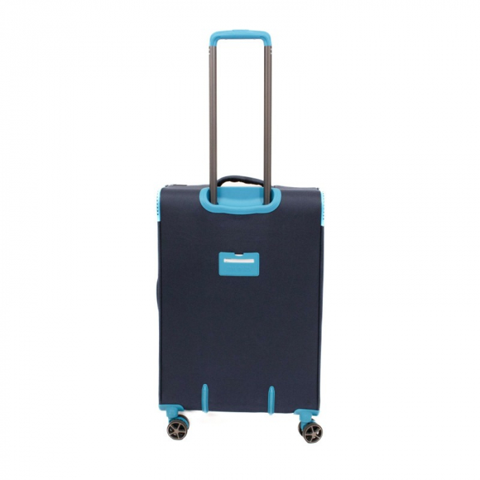 Troler mediu  ULTRALIGHT 69 cm, Albastru inchis cu turcoaz, expandabil 30% [11]