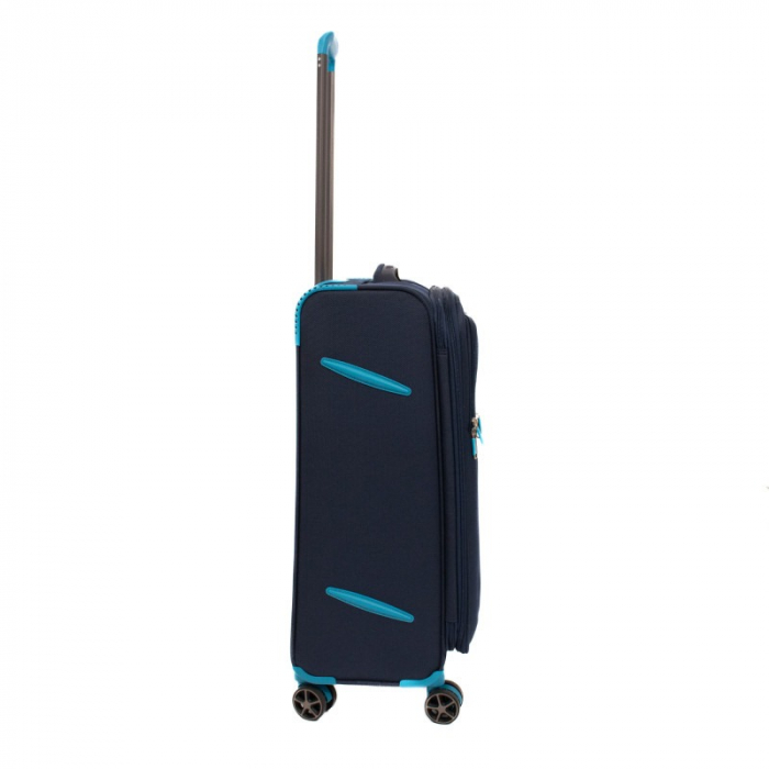 Troler mediu  ULTRALIGHT 69 cm, Albastru inchis cu turcoaz, expandabil 30% [9]