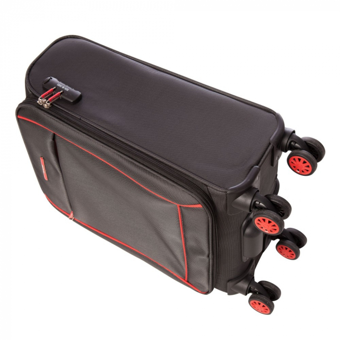 Troler mic ESSEN  gri cu rosu 55 cm [5]