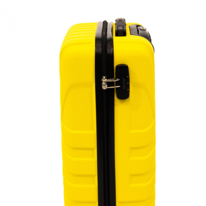 Troler mic Malibu 55 cm, Lamonza, ABS, Galben [5]