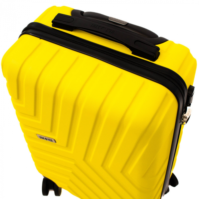 Troler mic Malibu 55 cm, Lamonza, ABS, Galben [6]