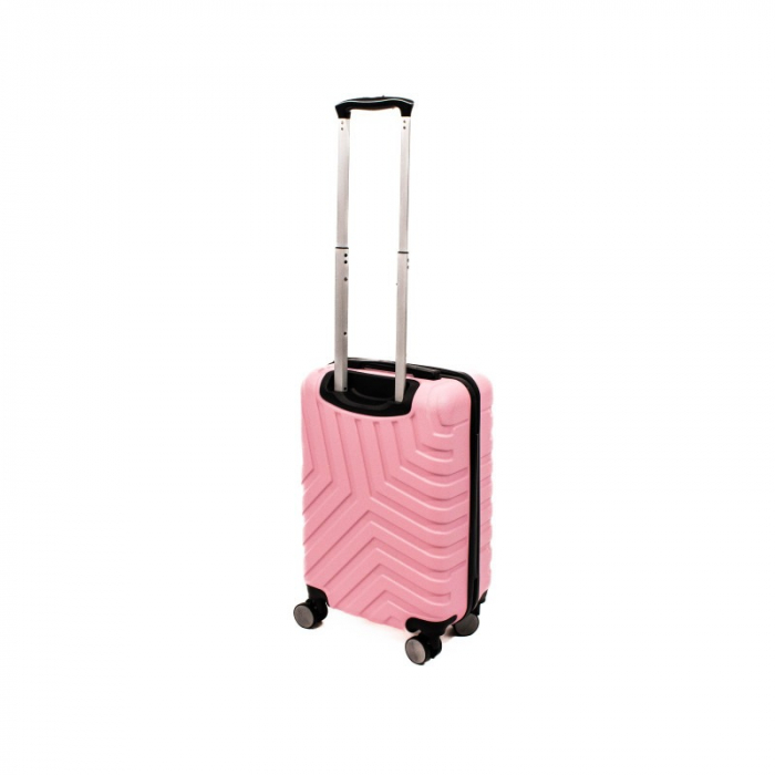Troler mic Malibu 55 cm, Lamonza, ABS, Roz pudra [9]