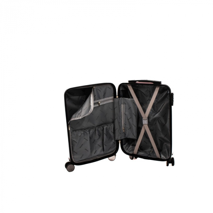 Troler mic Malibu 55 cm, Lamonza, ABS, Roz pudra [3]