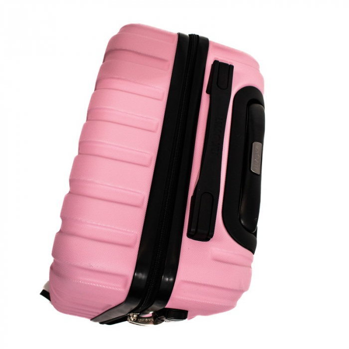 Troler mic Malibu 55 cm, Lamonza, ABS, Roz pudra [6]