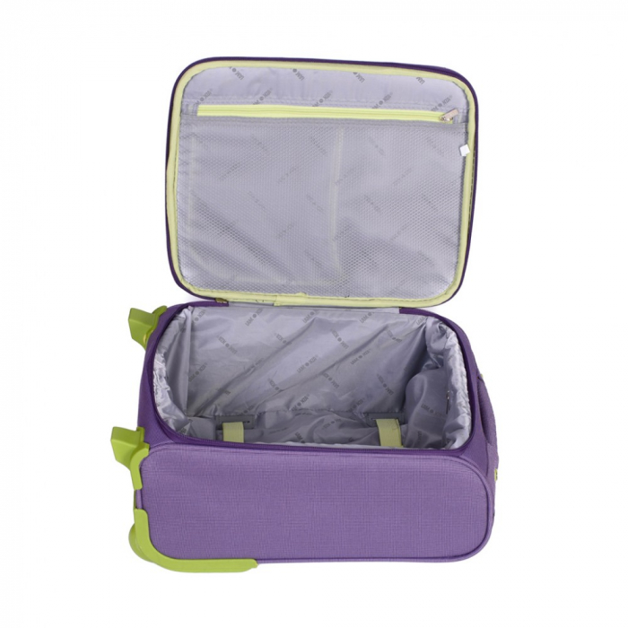 Troler extra mic SUPERLIGHT, material textil impermeabil mov 40 cm [5]