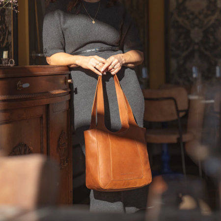 Geanta dama din piele naturala, The Chesterfield Brand, Tofino, Maro coniac [1]