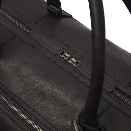 Geanta voiaj din piele naturala, The Chesterfield Brand, Lorenzo, Negru [1]