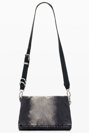 Geanta de dama crossbody  Desigual, seria Half Logo D - Gri inchis [4]
