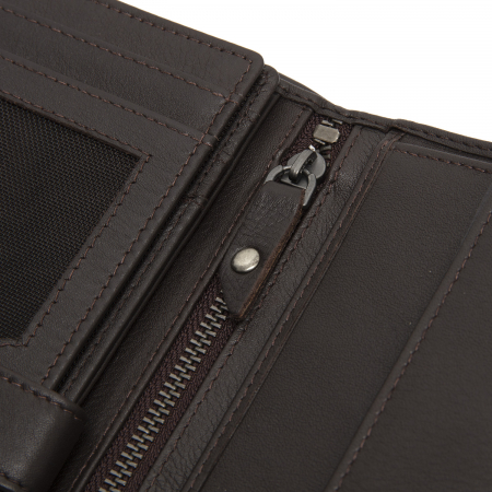 Portofel barbati, The Chesterfield Brand, cu protectie anti scanare RFID, din piele naturala, Leroy, Maro inchis [5]