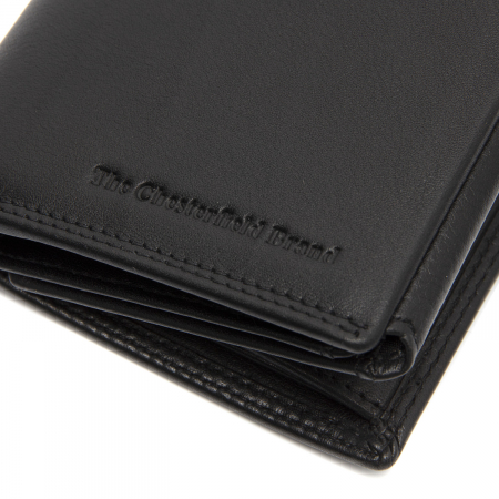Portofel barbati, The Chesterfield Brand, cu protectie anti scanare RFID, din piele naturala, Leroy, Negru [3]