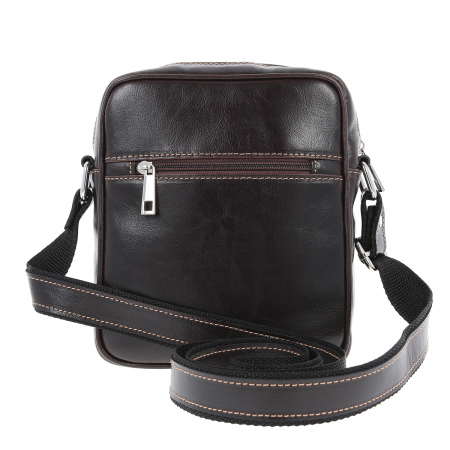 Borseta de barbati din piele naturala, model 066, Maro vintage [4]