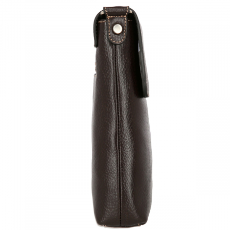 Borseta de barbati din piele naturala moale, model 055, Maro mat [3]
