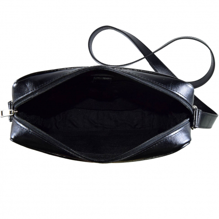 Borseta de barbati din piele naturala, model 029, Negru [4]