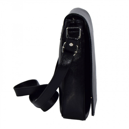 Borseta de barbati din piele naturala, model 04, Negru [4]