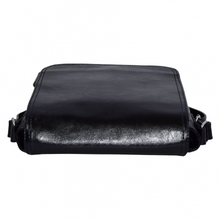 Borseta de barbati din piele naturala, model 04, Negru [5]