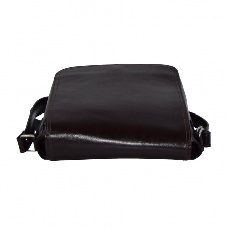 Borseta de barbati din piele naturala, model 04, Maro inchis [4]