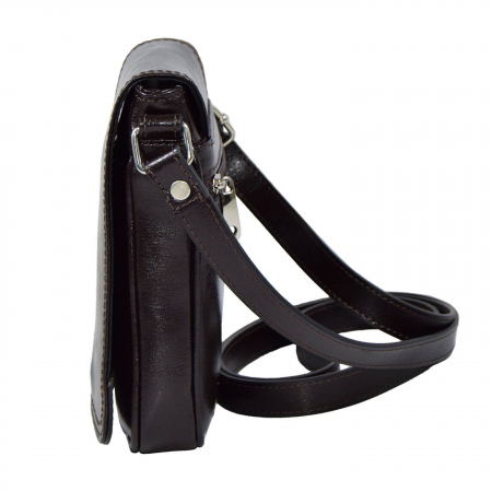 Borseta de barbati din piele naturala, model 044, Maro inchis [4]