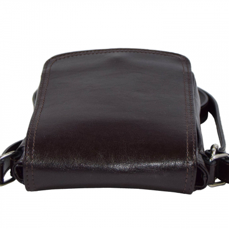 Borseta de barbati din piele naturala, model 044, Maro inchis [5]
