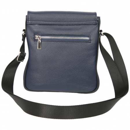 Borseta de barbati din piele naturala moale, model S02, Bleumarin [2]