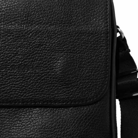 Borseta de barbati din piele naturala moale, model S02, Negru [4]
