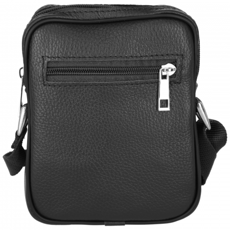 Borseta de barbati din piele naturala moale, model S03, Negru [2]