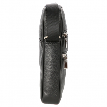 Borseta de barbati din piele naturala moale, model S05, Negru [4]