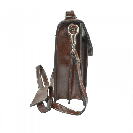 Borseta de barbati din piele naturala, model 020 office, Maro coniac [3]