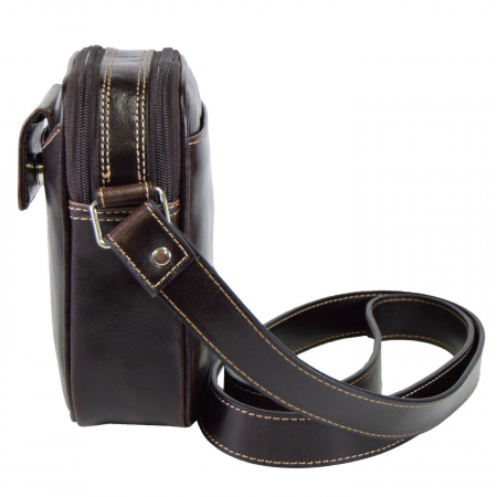 Borseta de barbati din piele naturala, model 026, Maro vintage [2]