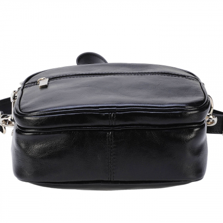 Borseta de barbati din piele naturala, model 030, Negru [6]