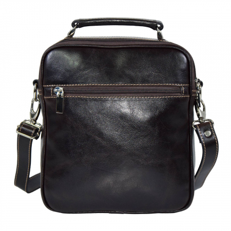 Borseta de barbati din piele naturala, model 030, Maro vintage [2]