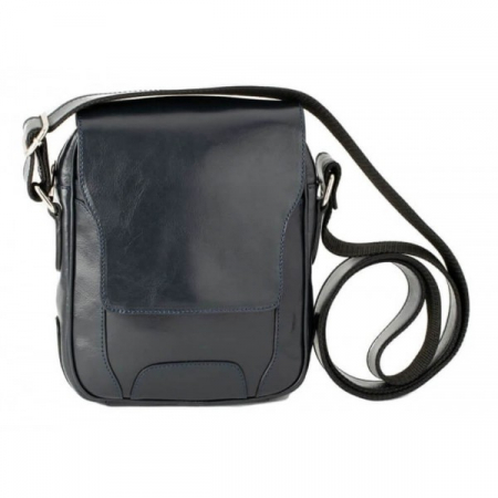 Borseta de barbati din piele naturala, model 067, Bleumarin [1]