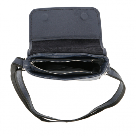 Borseta de barbati din piele naturala moale, model S01, Bleumarin [5]