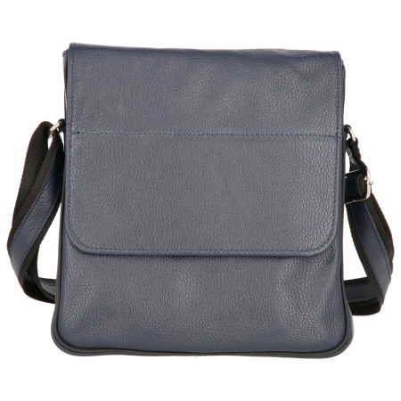 Borseta de barbati din piele naturala moale, model S01, Bleumarin [1]