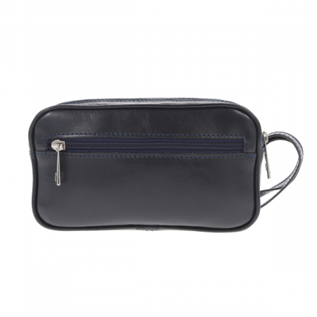 Borseta de barbati din piele naturala, model 013 de mana, Bleumarin [3]