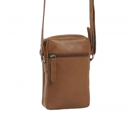 Geanta din piele naturala pentru telefon, The Chesterfield Brand, Hamilton, Maro coniac [3]
