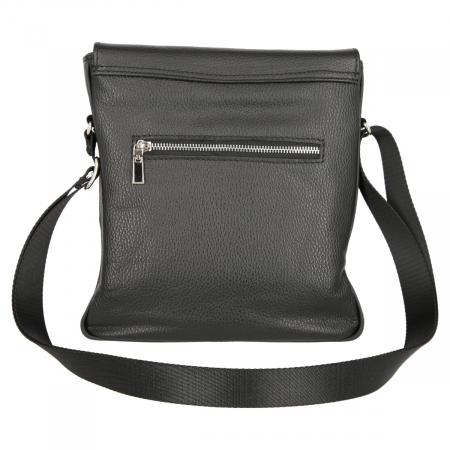 Borseta de barbati din piele naturala moale, model S01, Negru [2]