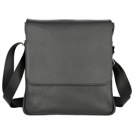 Borseta de barbati din piele naturala moale, model S01, Negru [1]