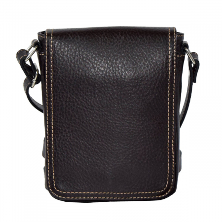 Borseta de barbati din piele naturala moale, model 044, Maro mat [1]